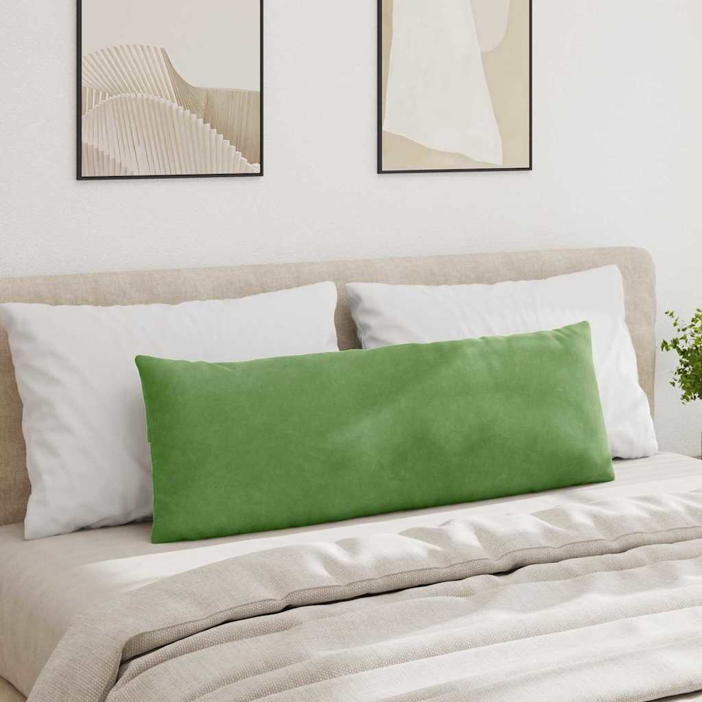 Kanapé párnák 2 pcs Világos zöld 120 x 40 cm Bársonyos szövet