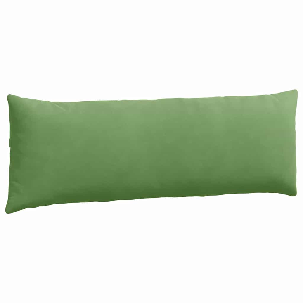 Kanapé párnák 2 pcs Világos zöld 120 x 40 cm Bársonyos szövet