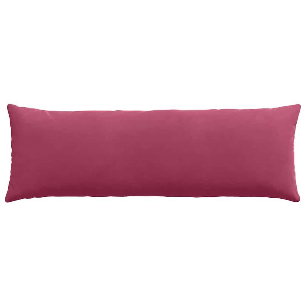 Kanapé párnák 2 pcs Bordó 120 x 40 cm Bársonyos szövet