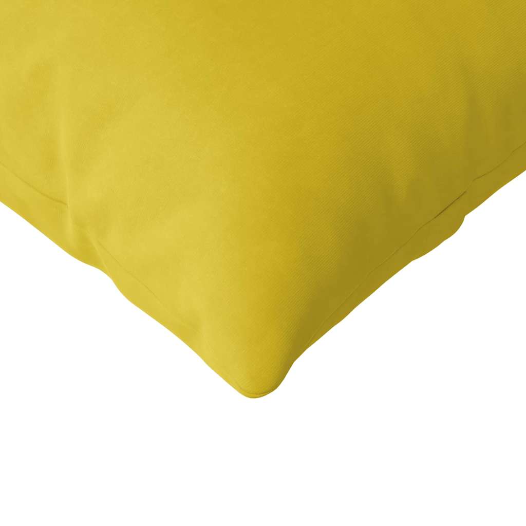 Kanapé párnák 2 pcs Sárga 120 x 40 cm Bársonyos szövet