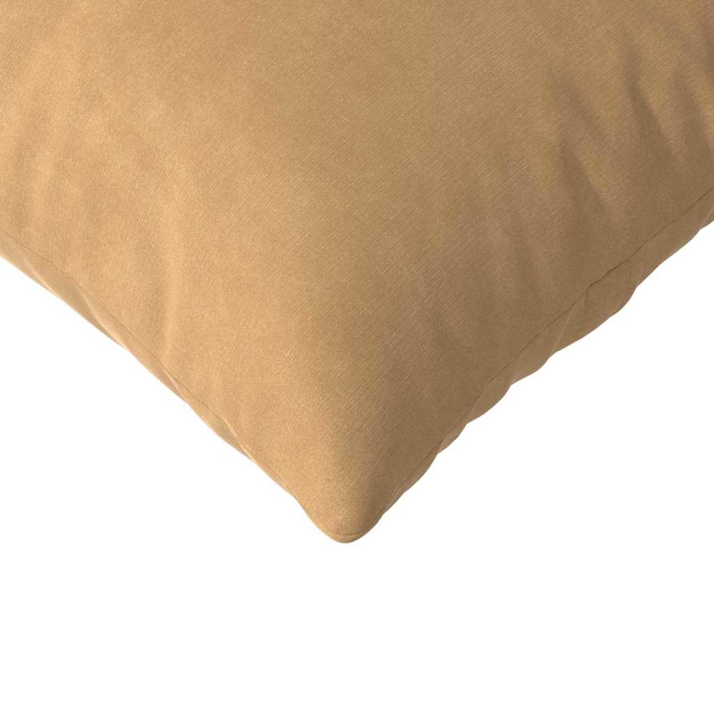Kanapé párnák 2 pcs Barna 120 x 40 cm Bársonyos szövet