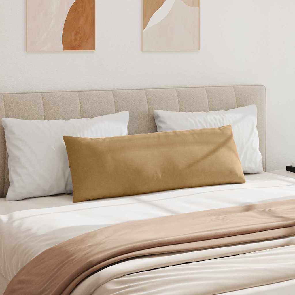 Kanapé párnák 2 pcs Barna 120 x 40 cm Bársonyos szövet