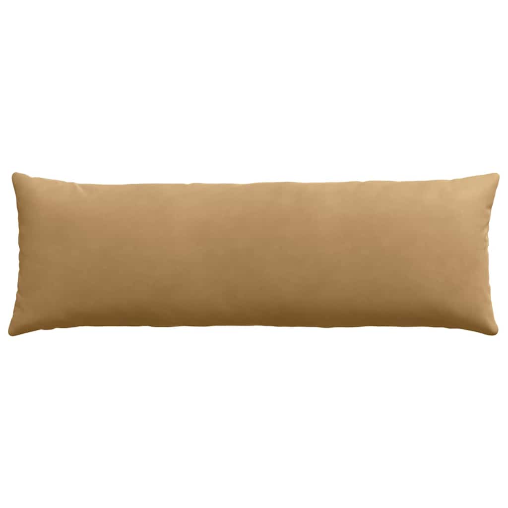Kanapé párnák 2 pcs Barna 120 x 40 cm Bársonyos szövet
