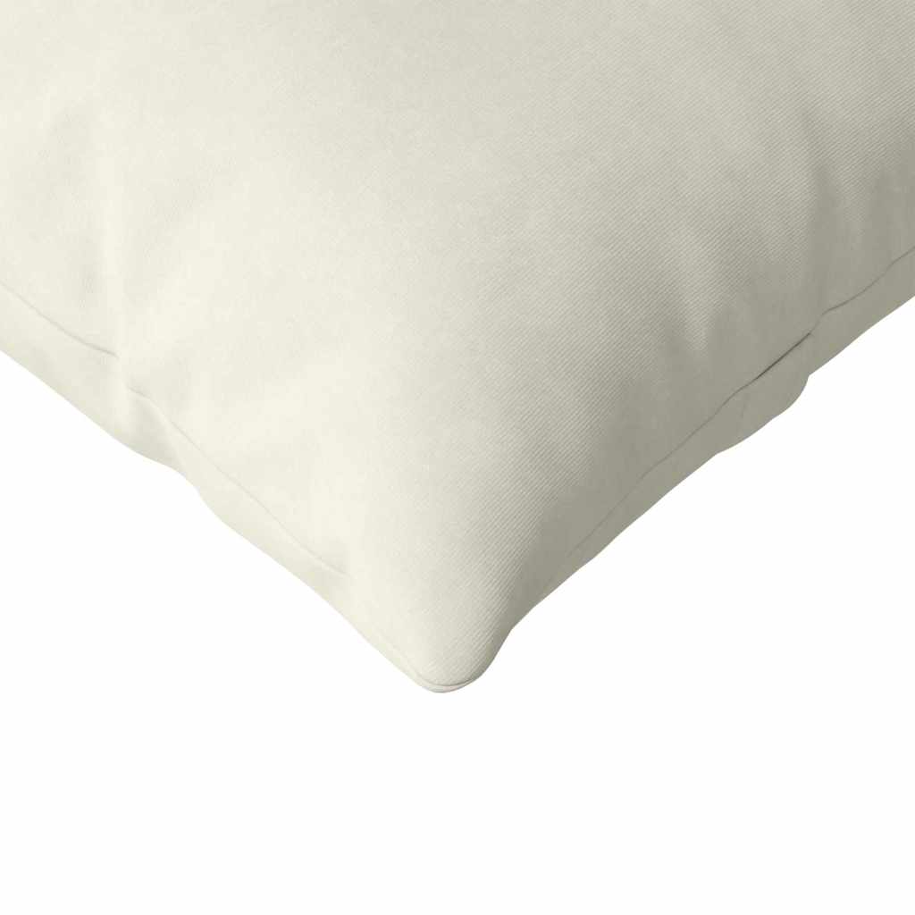 Kanapé párnák 2 pcs Krém 120 x 40 cm Bársonyos szövet