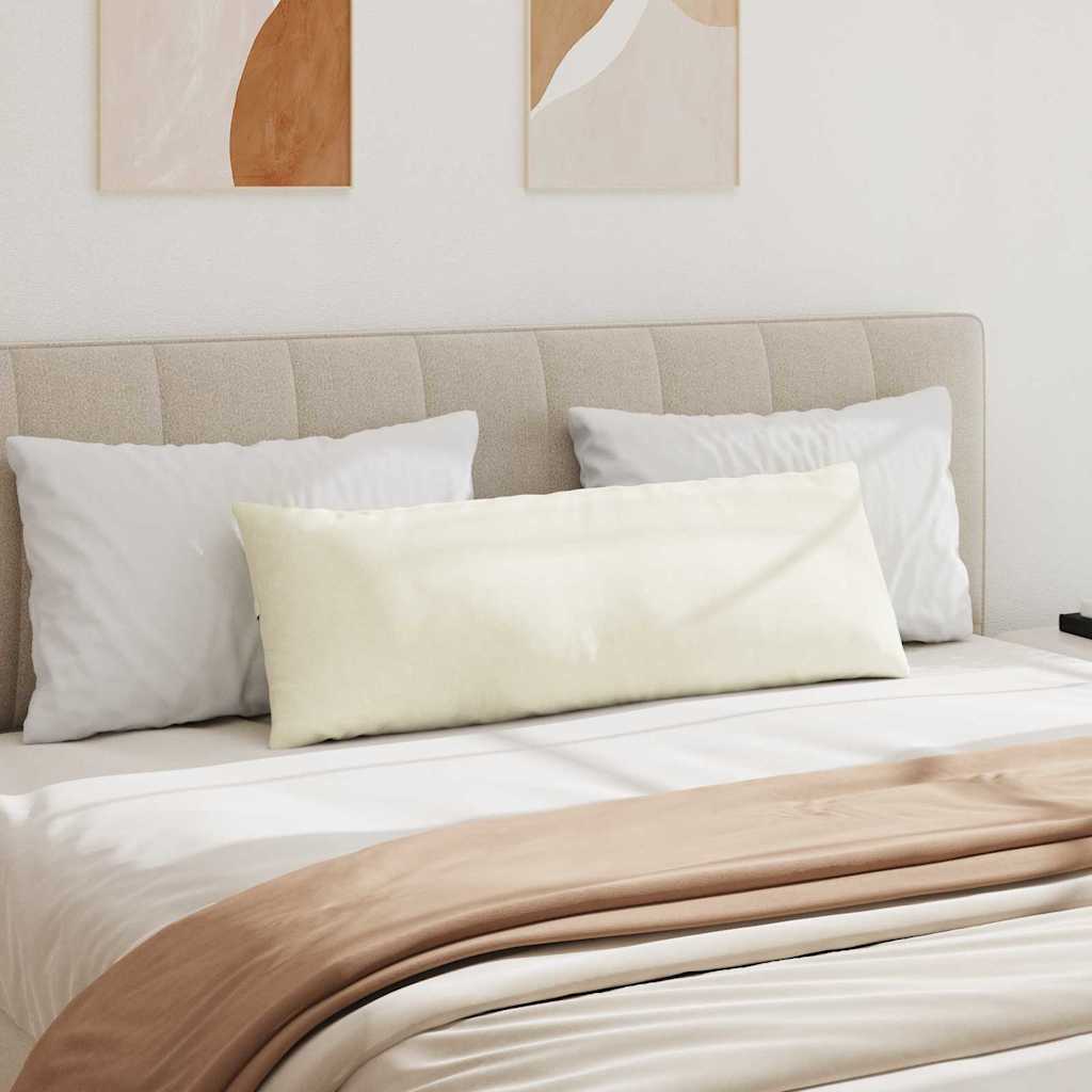 Kanapé párnák 2 pcs Krém 120 x 40 cm Bársonyos szövet