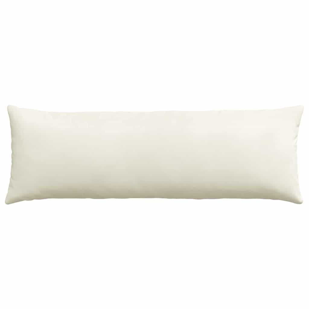 Kanapé párnák 2 pcs Krém 120 x 40 cm Bársonyos szövet