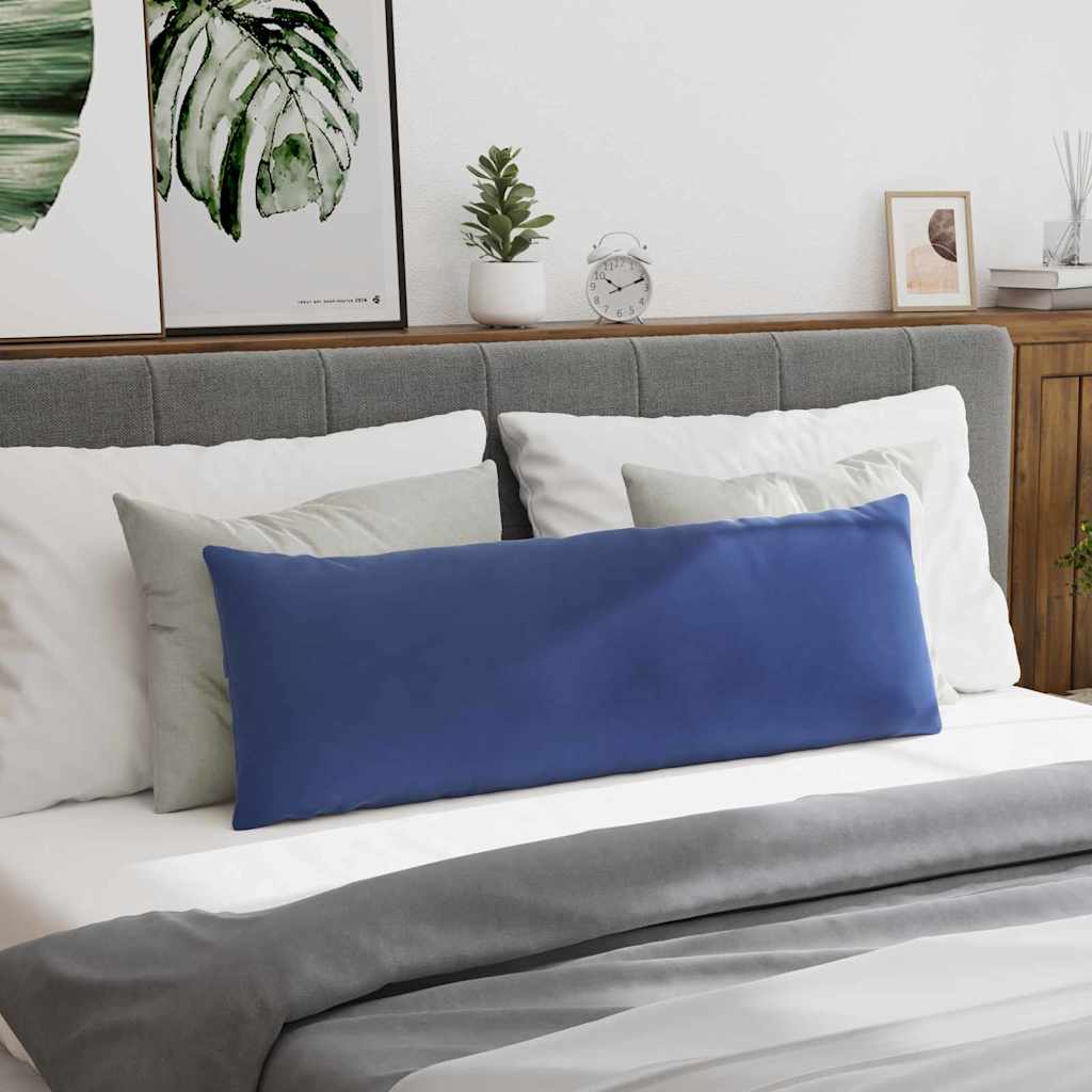 Kanapé párnák 2 pcs Rendőrségi kék 120 x 40 cm Bársonyos szövet