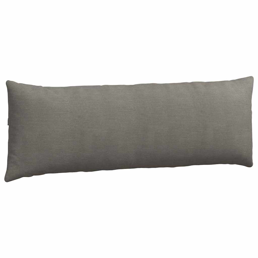 Kanapé párnák 2 pcs Világosszürke 120 x 40 cm Bársonyos szövet