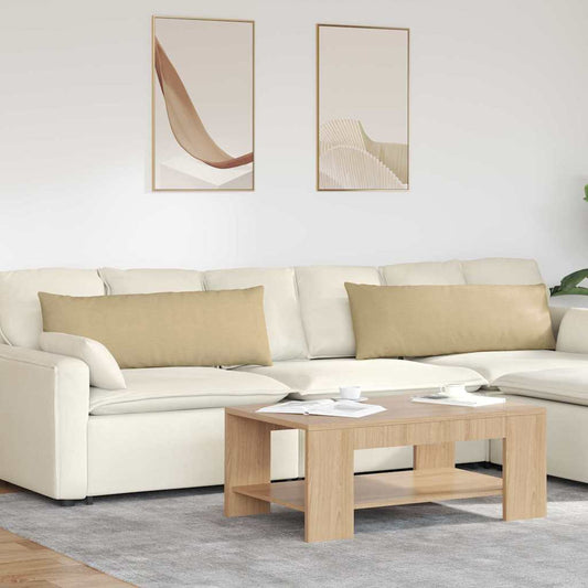 Kanapé párnák 2 pcs Szürke zöld 120 x 40 cm Bársonyos szövet