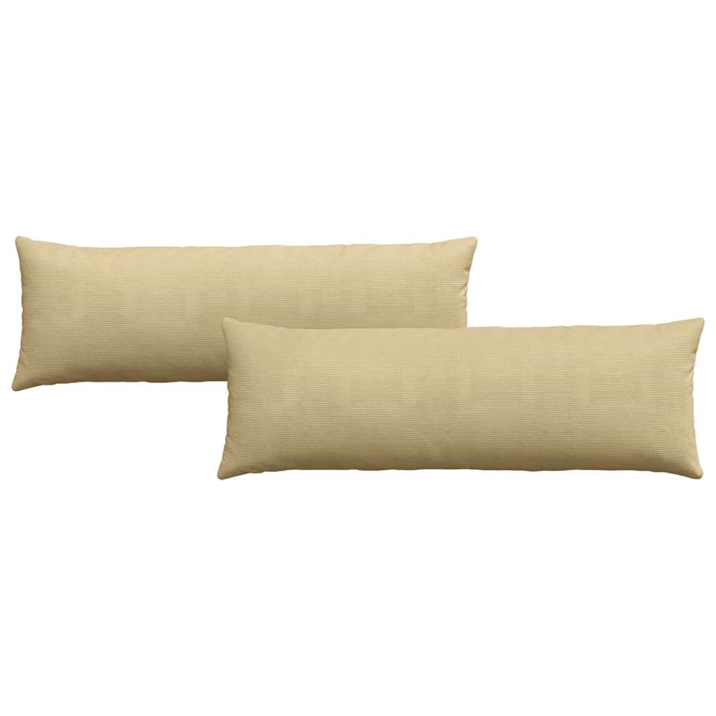 Kanapé párnák 2 pcs Szürke zöld 120 x 40 cm Bársonyos szövet