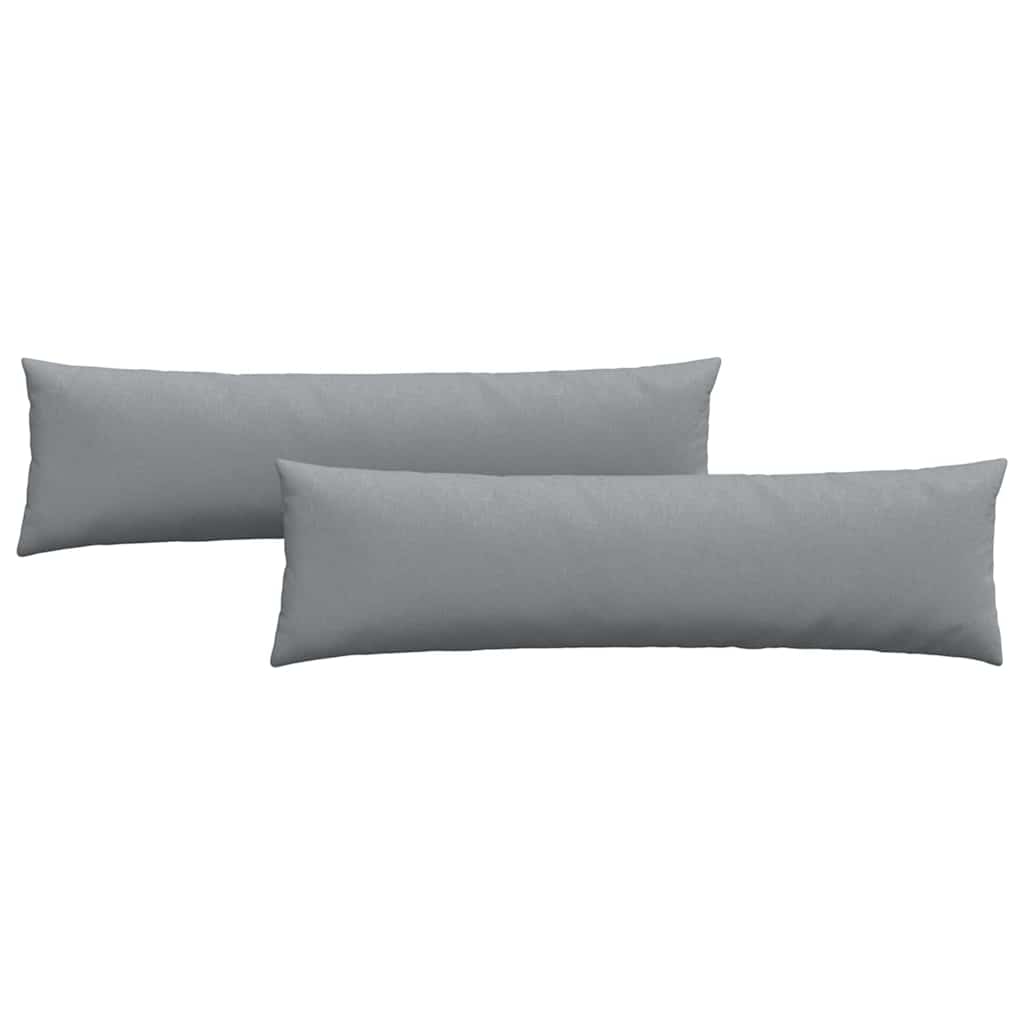Kanapé párnák 2 pcs szövet Világosszürke 145 x 40 cm