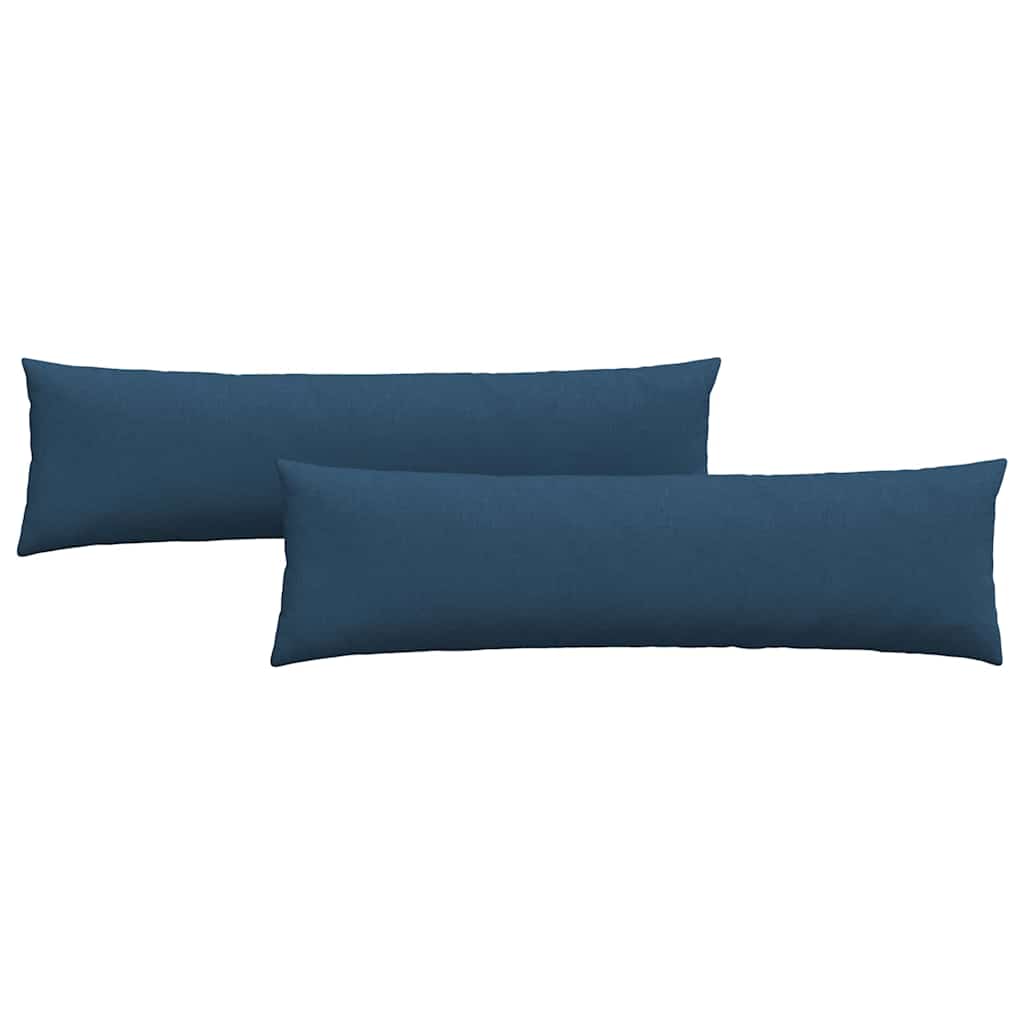 Kanapé párnák 2 pcs Kék 145 x 40 cm szövet