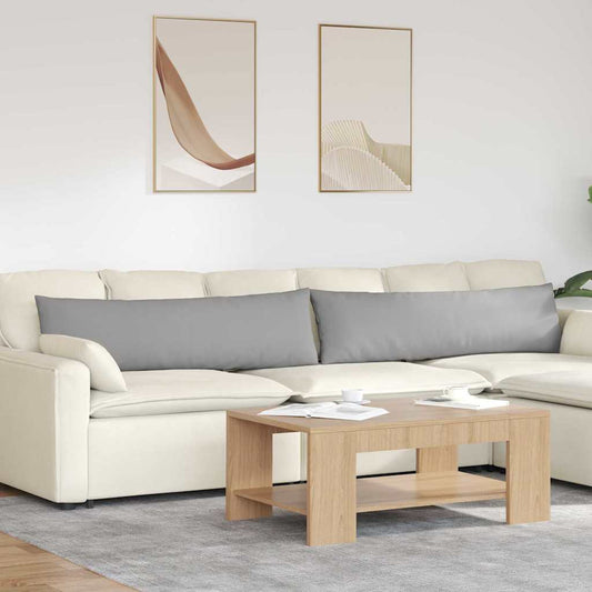 Kanapé párnák 2 db szövet Felhőszürke 145 x 40 cm