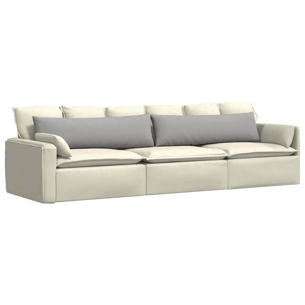 Kanapé párnák 2 pcs Felhőszürke 145 x 40 cm szövet