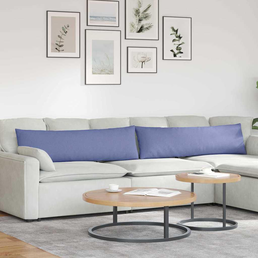 Kanapé párnák 2 pcs Farmerkék 145 x 40 cm szövet