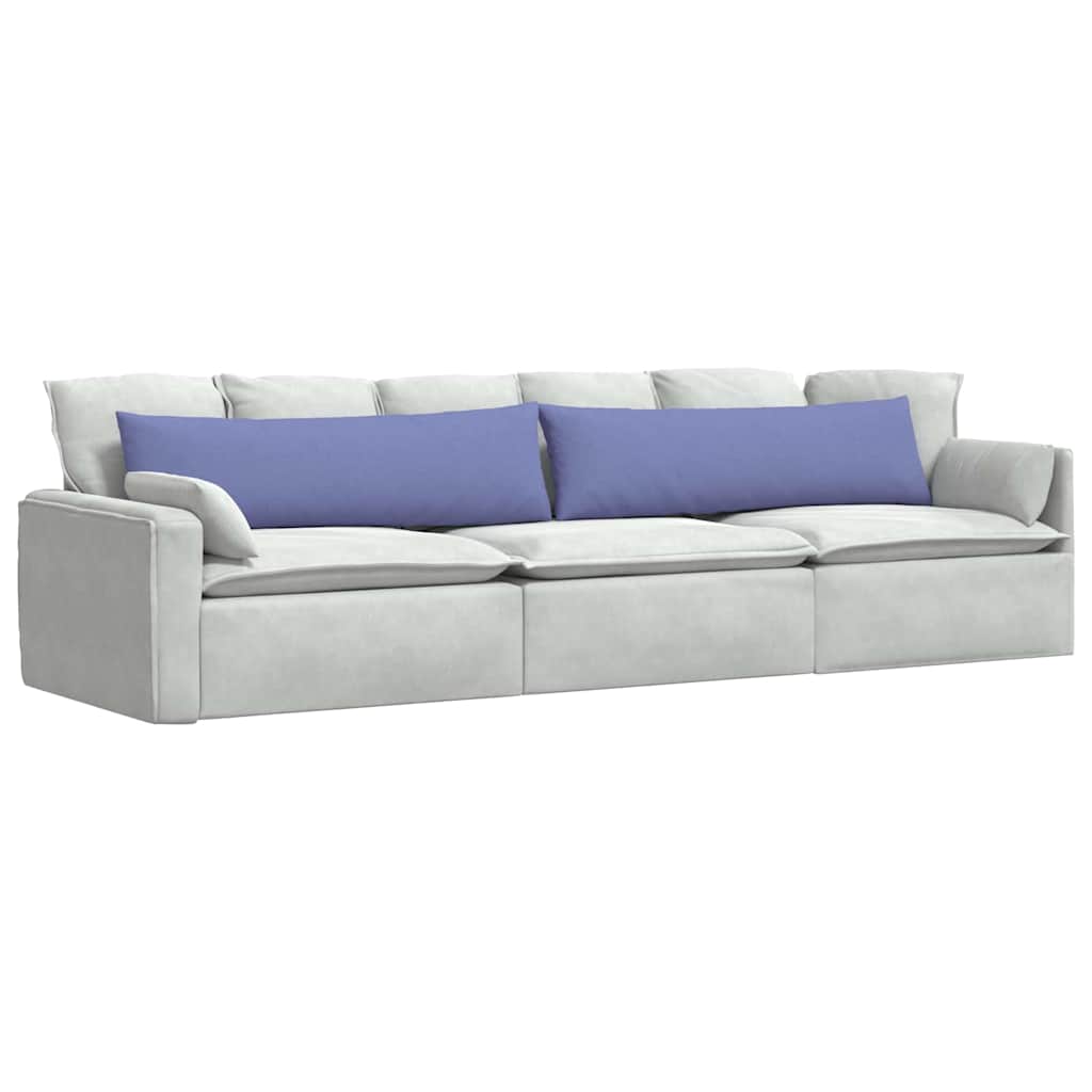 Kanapé párnák 2 pcs Farmerkék 145 x 40 cm szövet