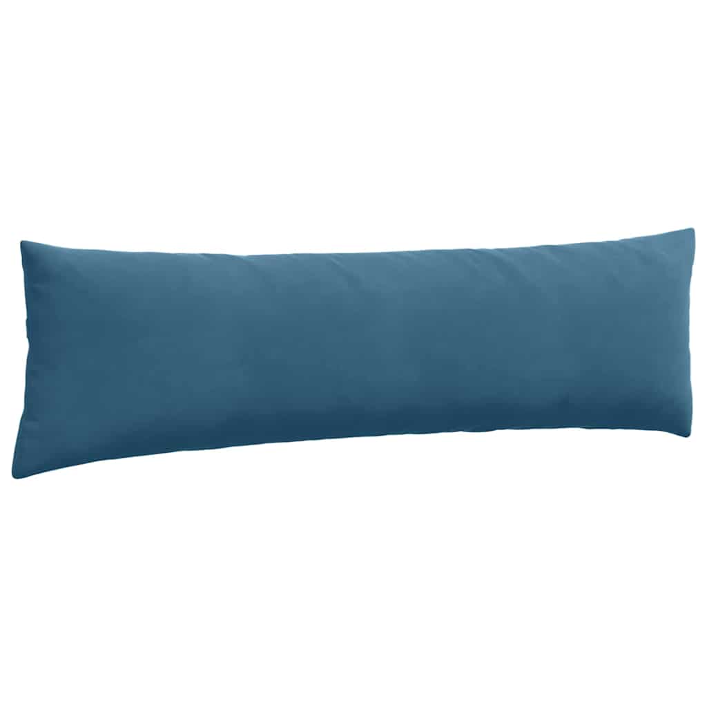 Kanapé párnák 2 pcs Kék 145 x 40 cm Bársonyos szövet