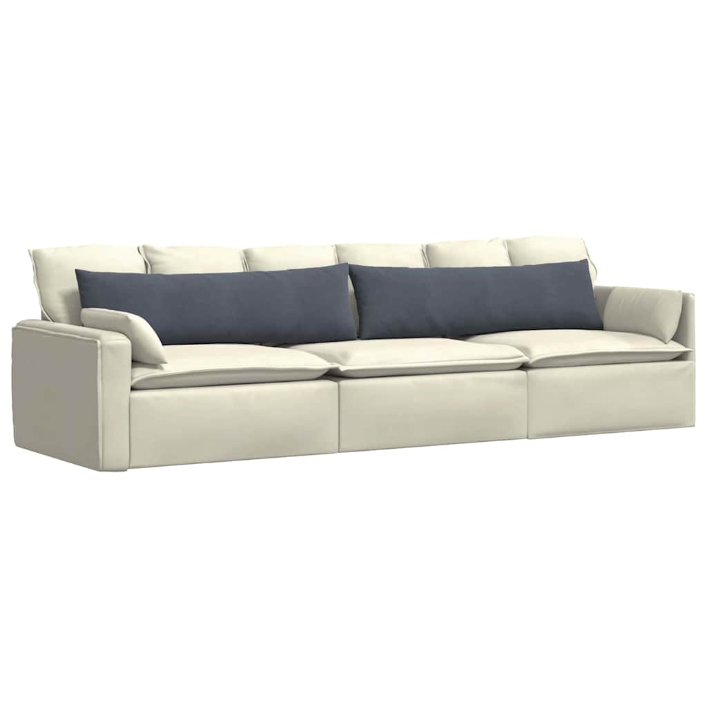 Kanapé párnák 2 pcs Sötétszürke 145 x 40 cm Bársonyos szövet