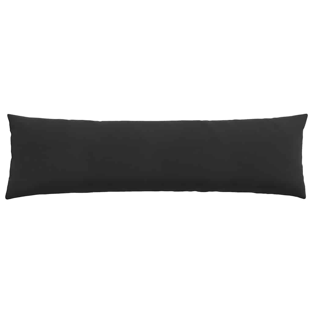 Kanapé párnák 2 pcs Fekete 145 x 40 cm Bársonyos szövet