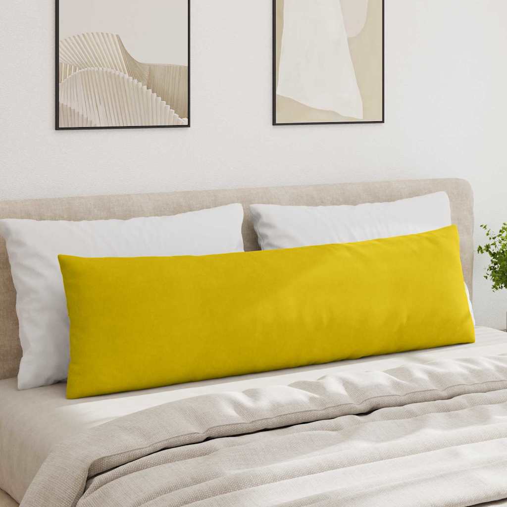 Kanapé párnák 2 pcs Sárga 145 x 40 cm Bársonyos szövet