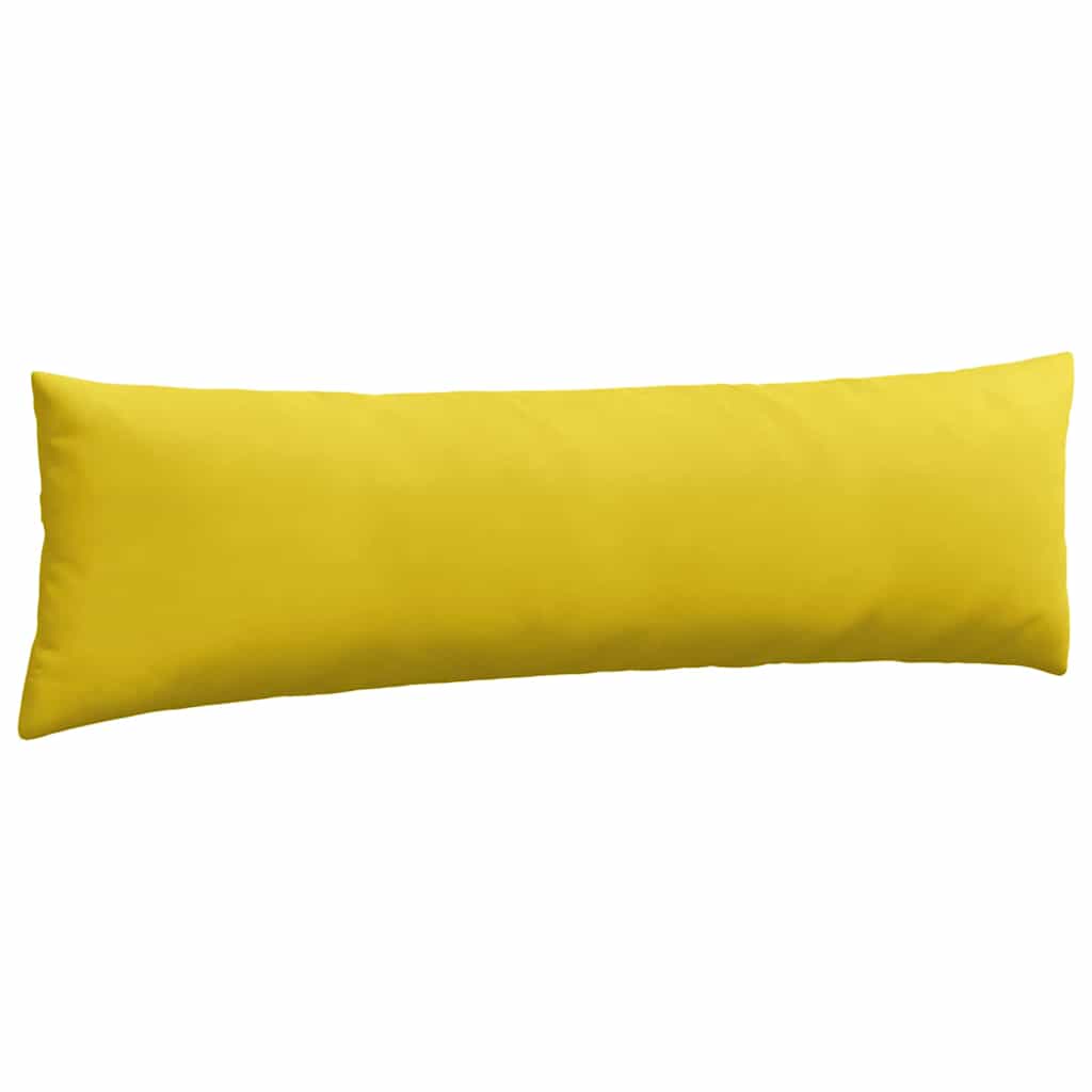 Kanapé párnák 2 pcs Sárga 145 x 40 cm Bársonyos szövet
