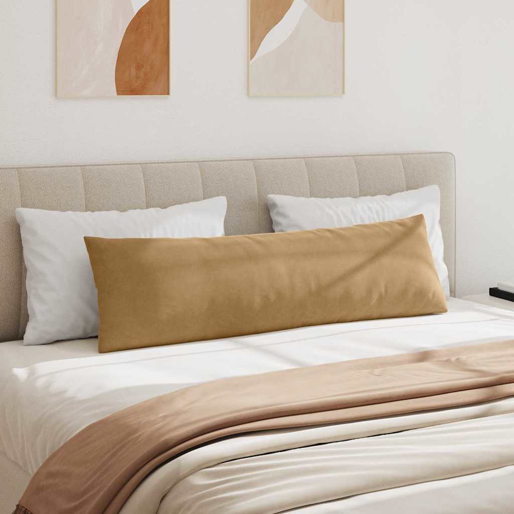Kanapé párnák 2 pcs Barna 145 x 40 cm Bársonyos szövet