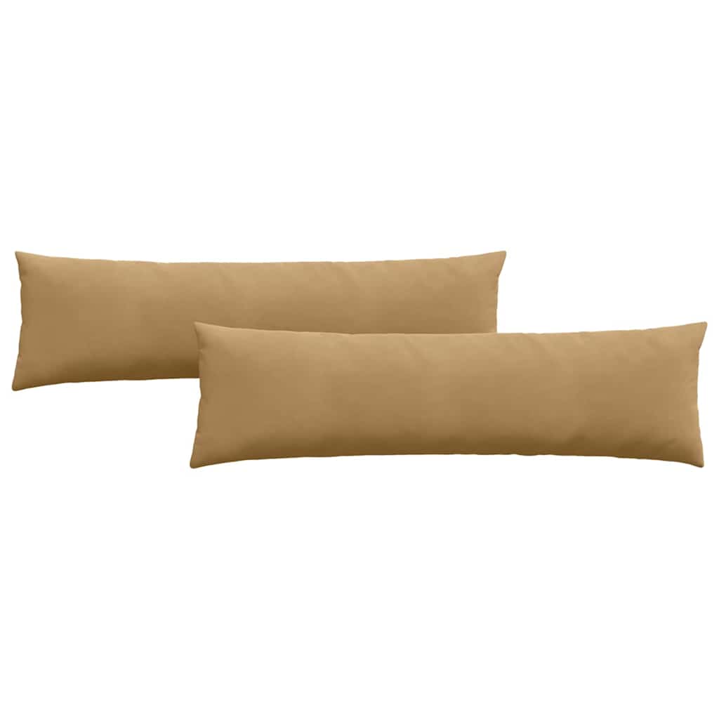 Kanapé párnák 2 pcs Barna 145 x 40 cm Bársonyos szövet