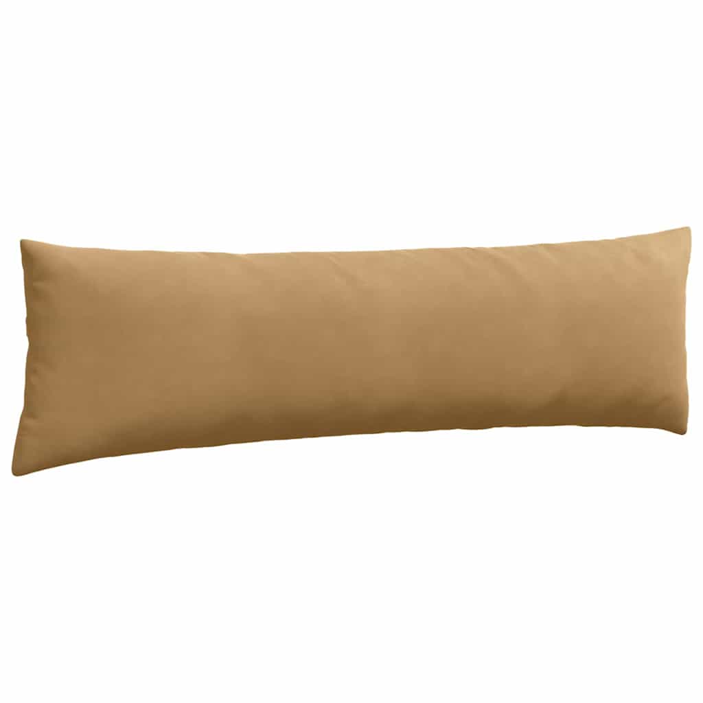 Kanapé párnák 2 pcs Barna 145 x 40 cm Bársonyos szövet