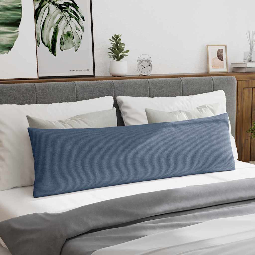 Kanapé párnák 2 pcs Kék 145 x 40 cm Bársonyos szövet
