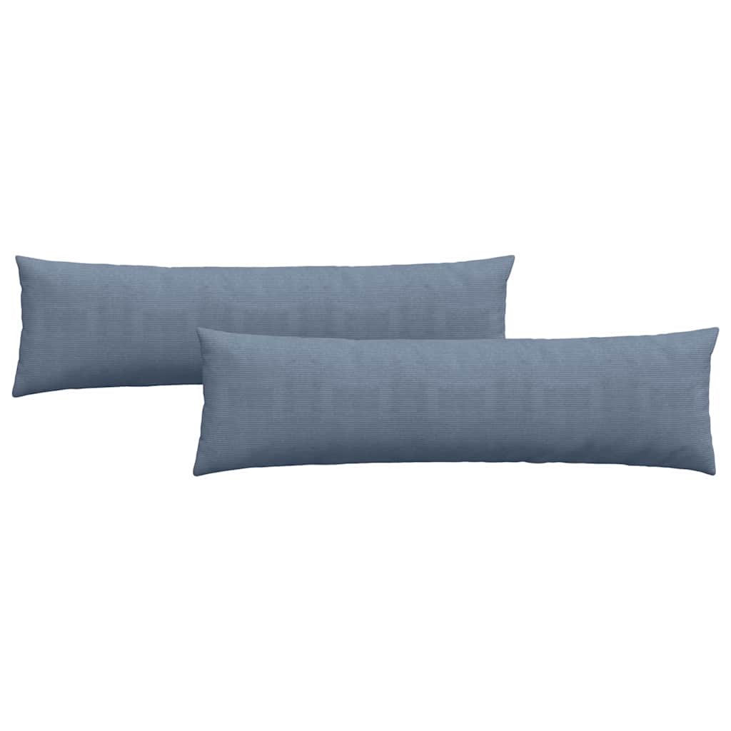 Kanapé párnák 2 pcs Kék 145 x 40 cm Bársonyos szövet