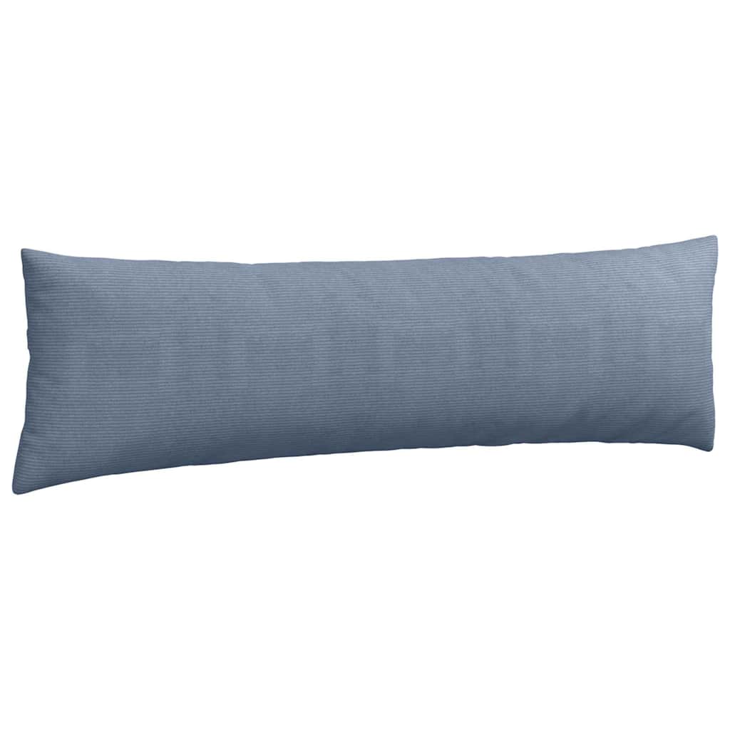 Kanapé párnák 2 pcs Kék 145 x 40 cm Bársonyos szövet