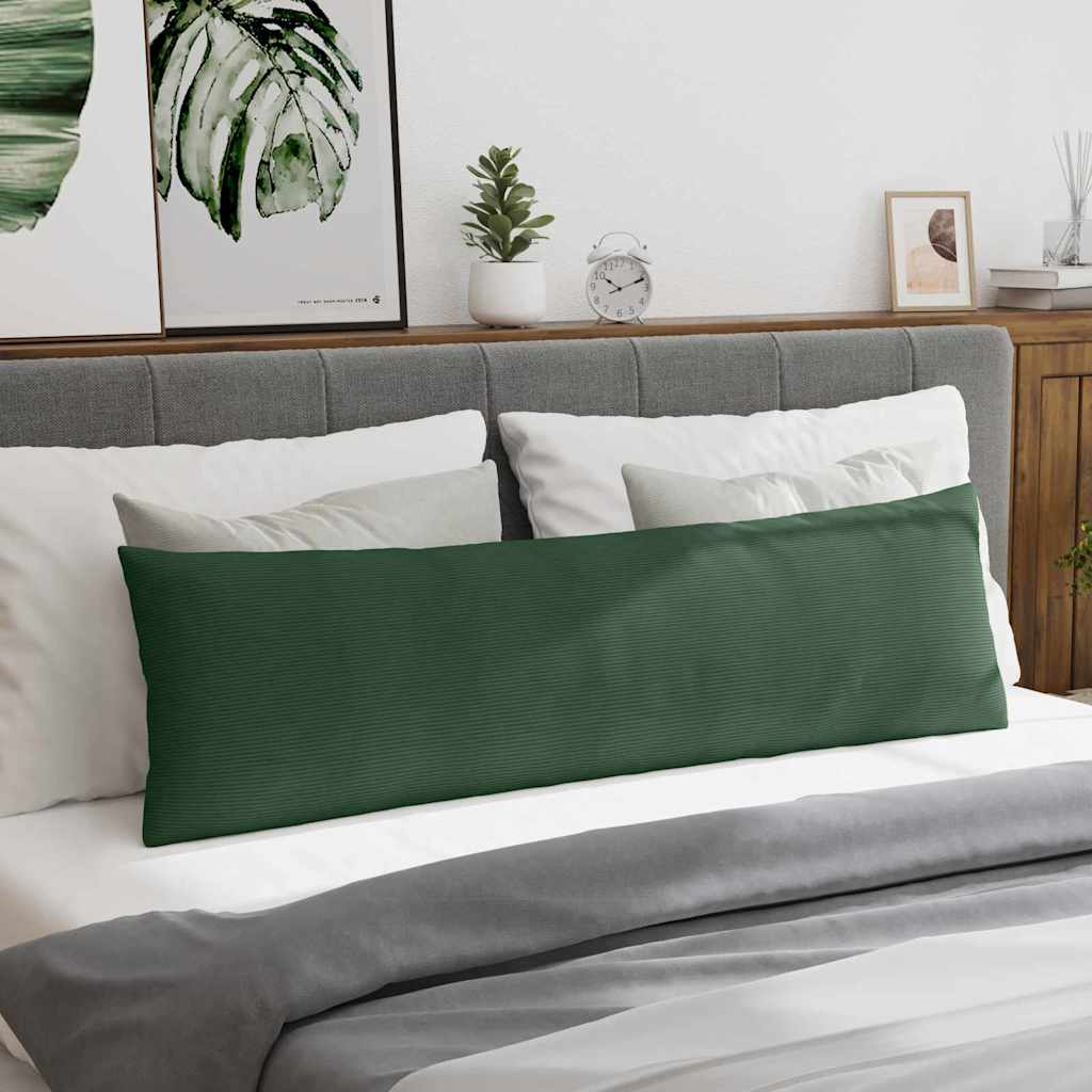 Kanapé párnák 2 pcs Sötétzöld 145 x 40 cm Bársonyos szövet