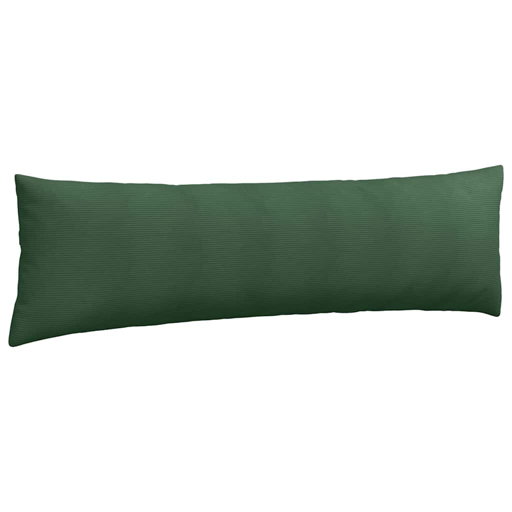 Kanapé párnák 2 pcs Sötétzöld 145 x 40 cm Bársonyos szövet