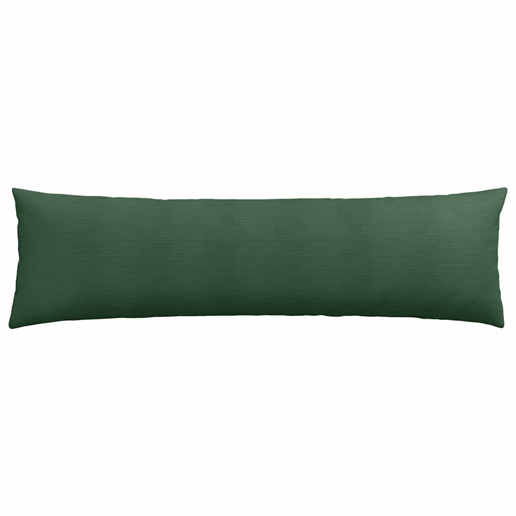 Kanapé párnák 2 pcs Sötétzöld 145 x 40 cm Bársonyos szövet