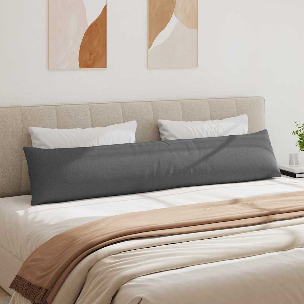 Kanapé párnák 2 pcs Sötétszürke 200 x 40 cm szövet
