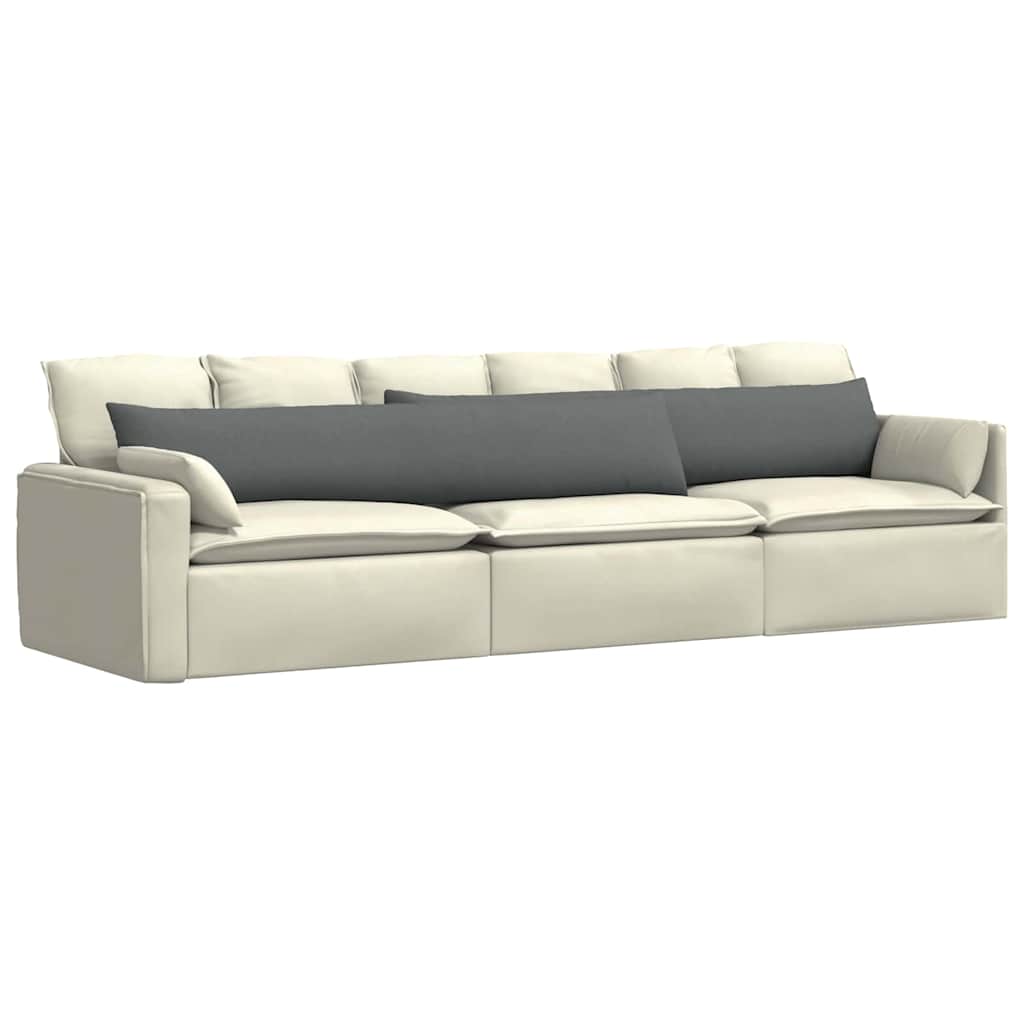 Kanapé párnák 2 pcs Sötétszürke 200 x 40 cm szövet