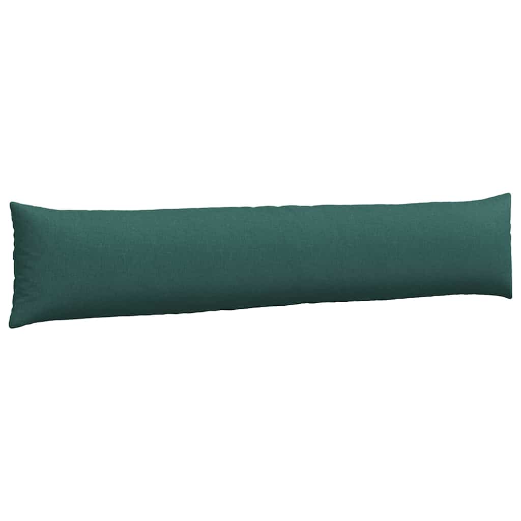 Kanapé párnák 2 pcs Sötétzöld 200 x 40 cm szövet