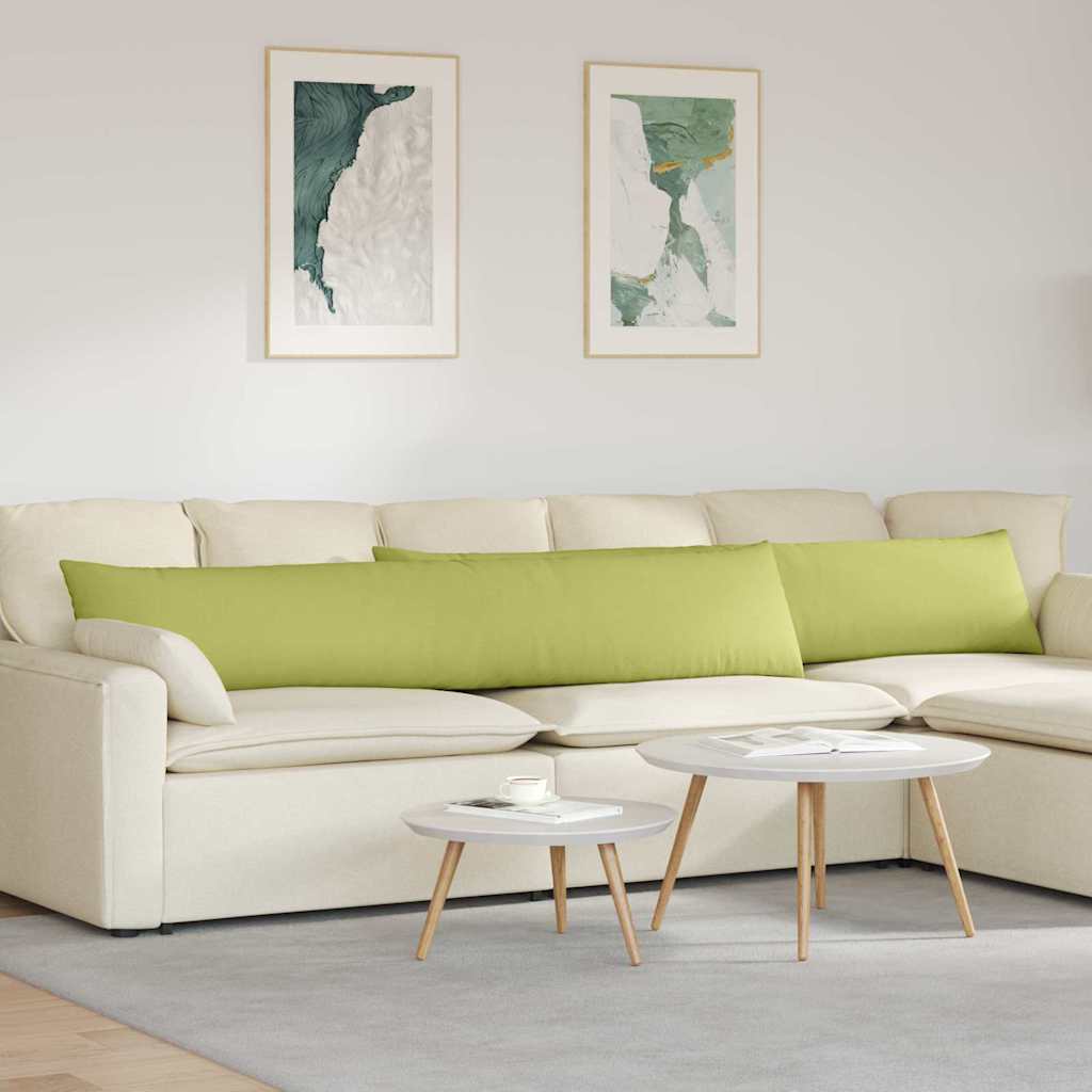 Kanapé párnák 2 pcs Világos zöld 200 x 40 cm szövet