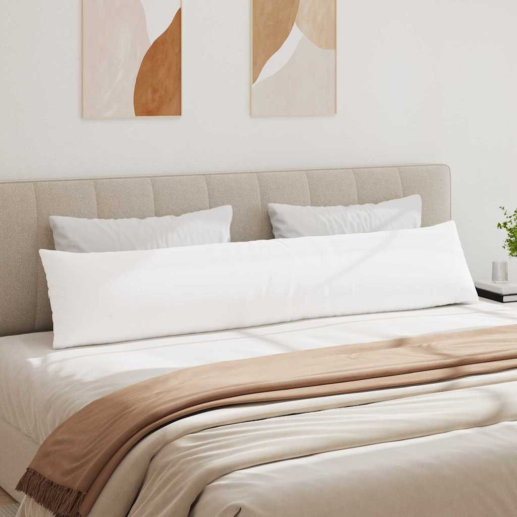 Kanapé párnák 2 pcs Fehér 200 x 40 cm szövet