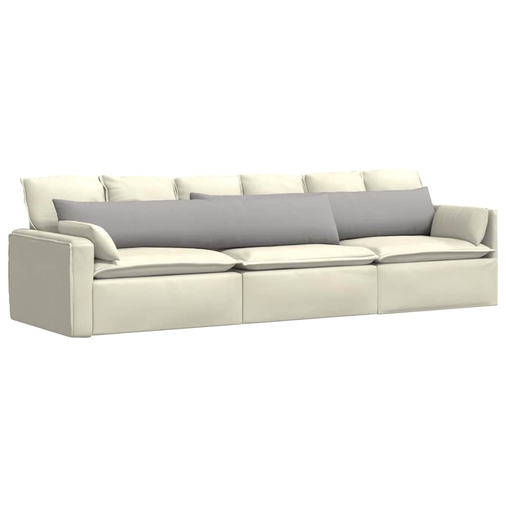 Kanapé párnák 2 pcs Felhőszürke 200 x 40 cm szövet
