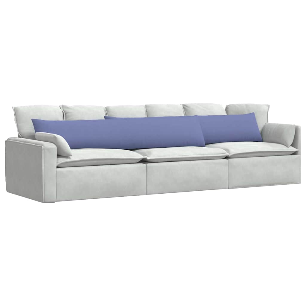 Kanapé párnák 2 pcs Farmerkék 200 x 40 cm szövet