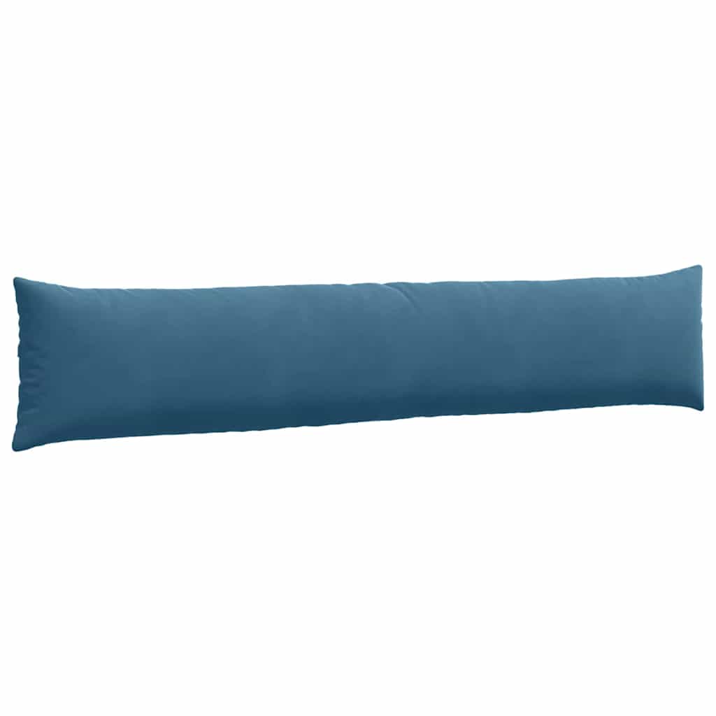 Kanapé párnák 2 pcs Kék 200 x 40 cm Bársonyos szövet