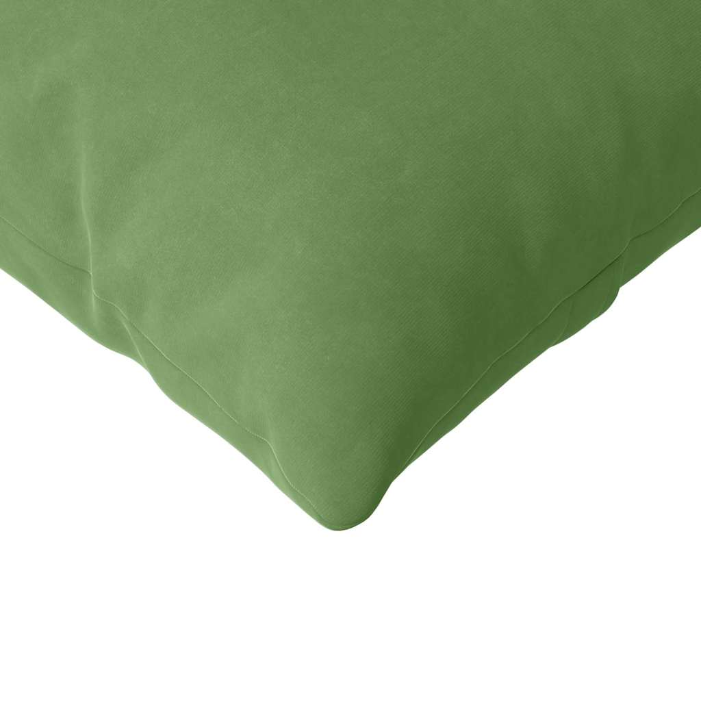 Kanapé párnák 2 pcs Világos zöld 200 x 40 cm Bársonyos szövet
