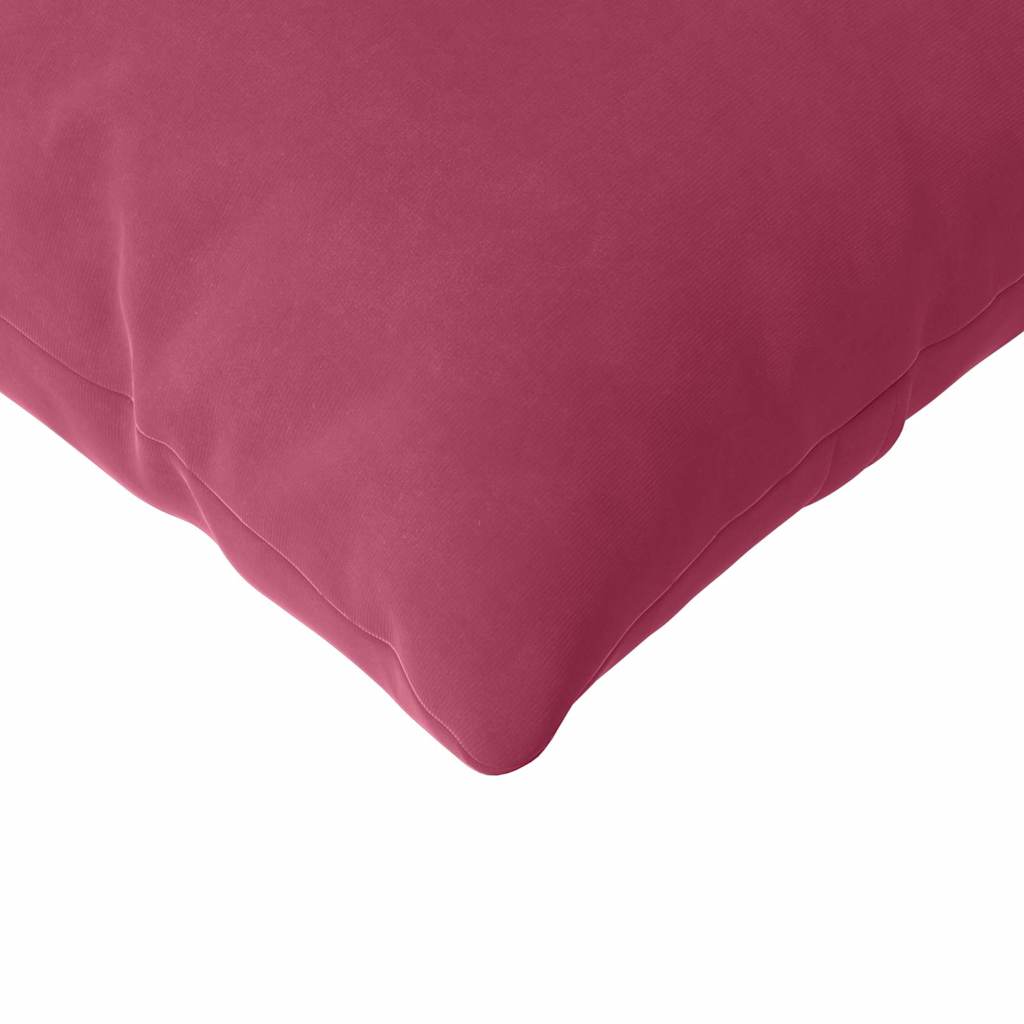 Kanapé párnák 2 pcs Bordó 200 x 40 cm Bársonyos szövet