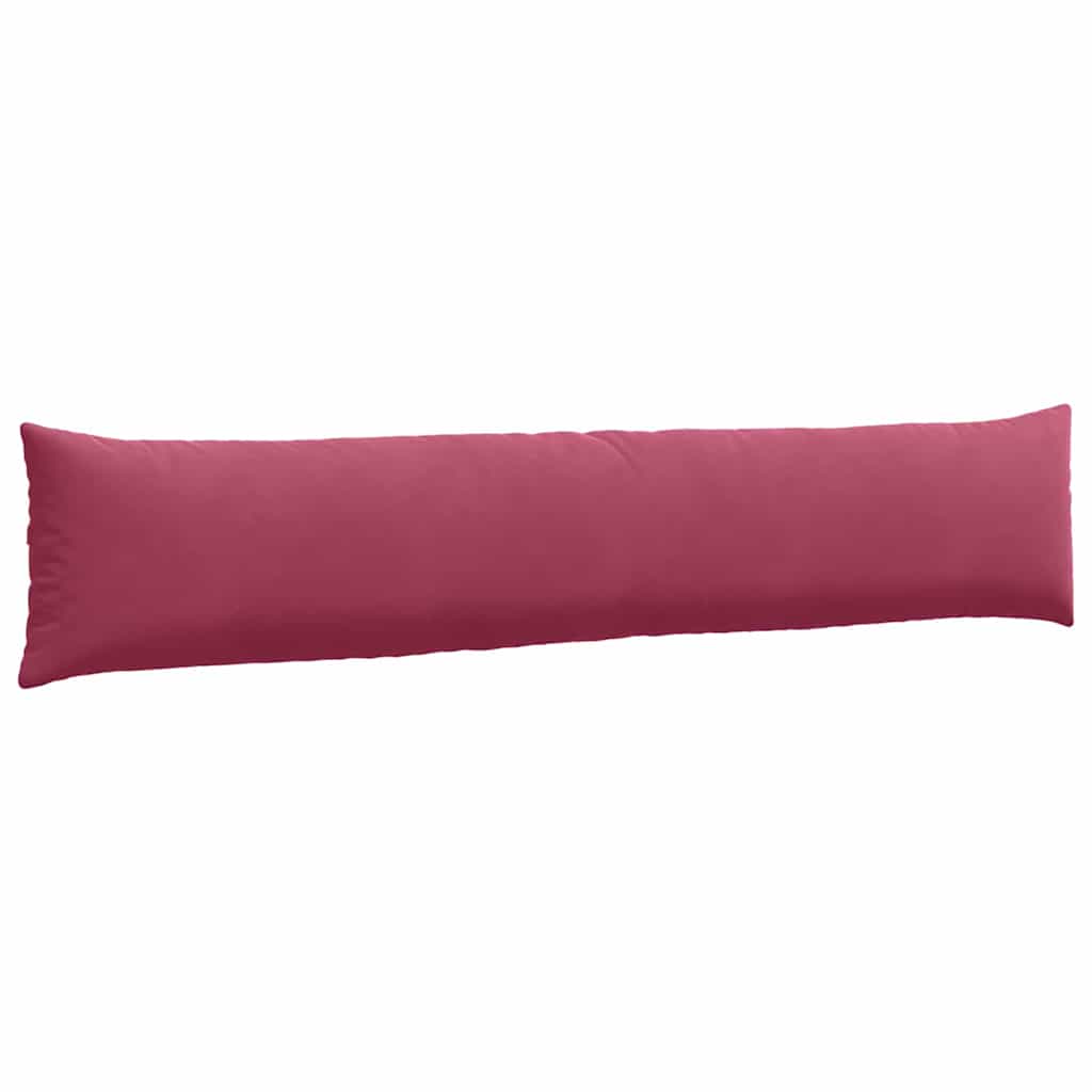Kanapé párnák 2 pcs Bordó 200 x 40 cm Bársonyos szövet