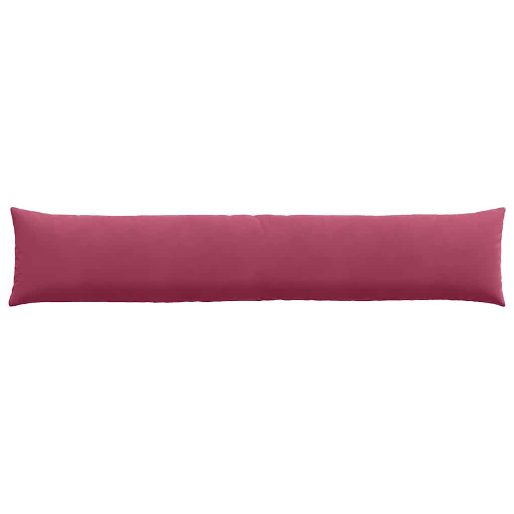 Kanapé párnák 2 pcs Bordó 200 x 40 cm Bársonyos szövet