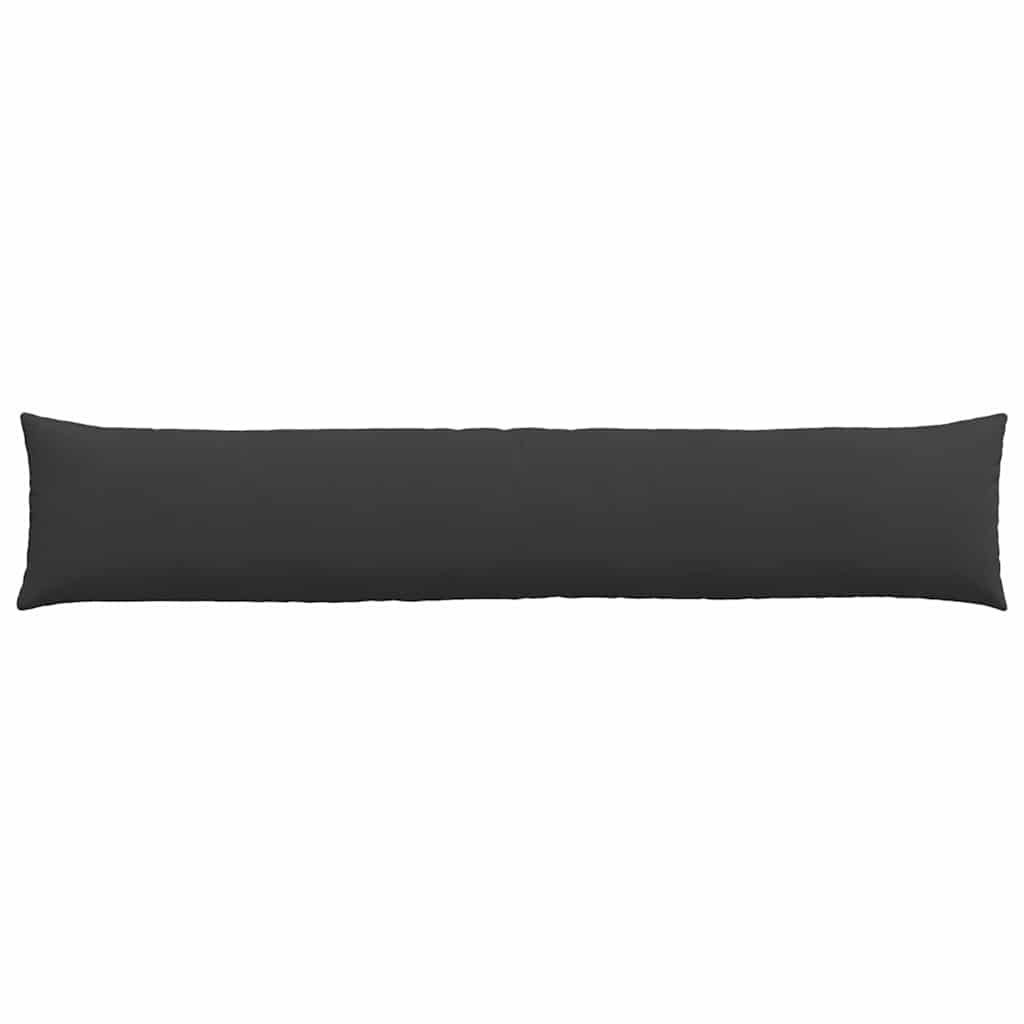 Kanapé párnák 2 pcs Fekete 200 x 40 cm szövet