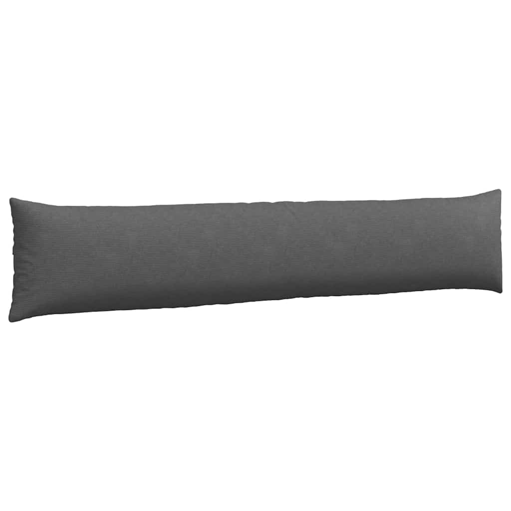 Kanapé párnák 2 pcs Sötétszürke 200 x 40 cm Bársonyos szövet