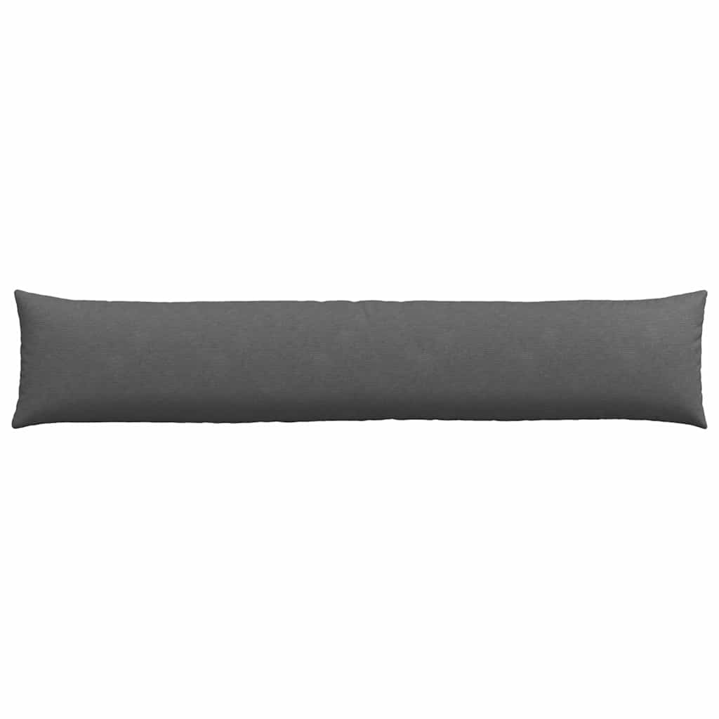 Kanapé párnák 2 pcs Sötétszürke 200 x 40 cm Bársonyos szövet