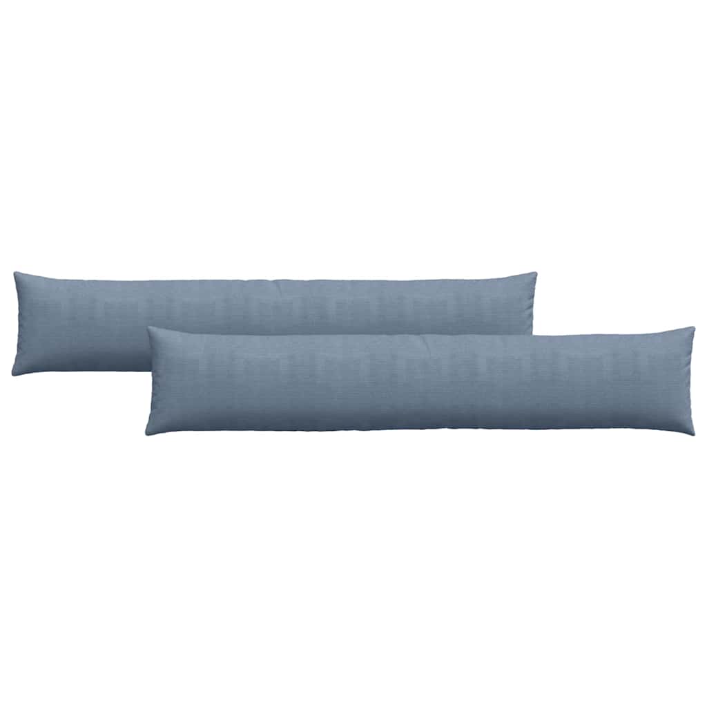 Kanapé párnák 2 pcs Kék 200 x 40 cm Bársonyos szövet
